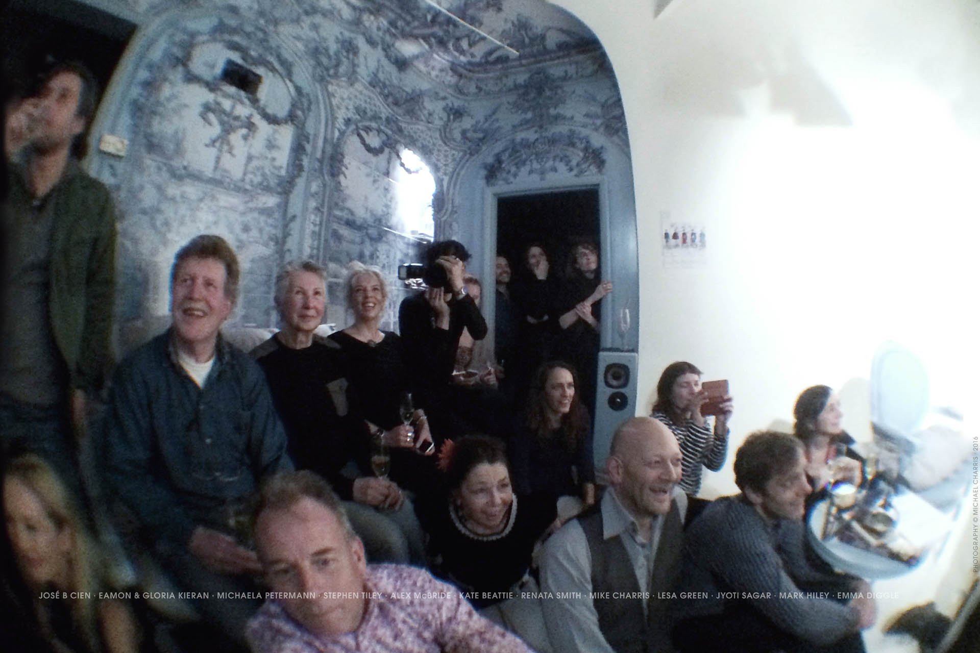 THE DECAY OF LYING by OSCAR WILDE. Reading. January 2016. Jose B Cien, Eamon and Gloria Kieran, Michaela Petermann, Stephen Tiley, Alex McBride, Kate Beattie, Renata Smith, Mike Charris, Lesa Green, Jyoti Sagar, Mark Hiley, Emma Diggle